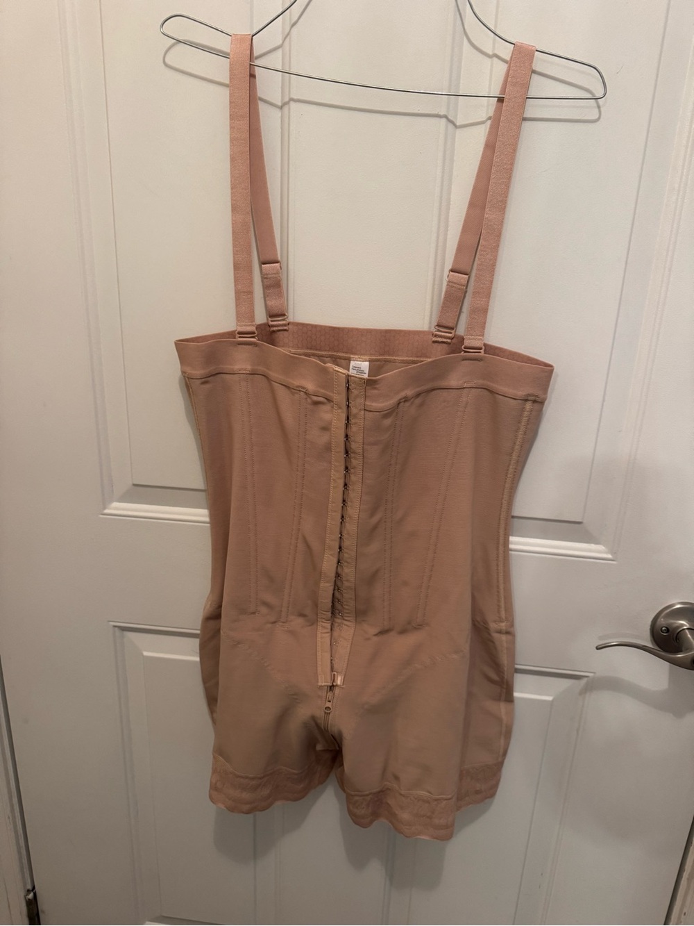 Nude Shapewear One-Piece Bodysuit with Adjustable Straps-3X
